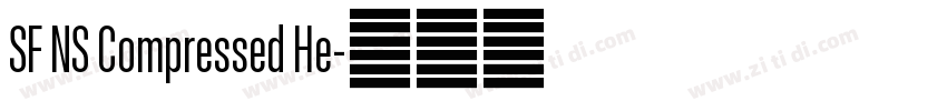 SF NS Compressed He字体转换